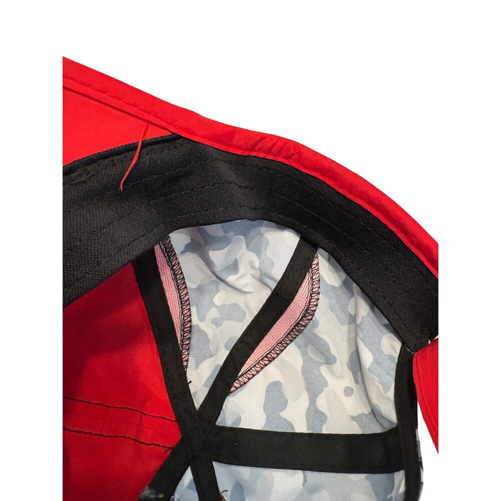 Nike Dri-Fit Hat Boys Gray Black Red Camo Running Swoosh Lightweight Kids Cap - Picture 10 of 13